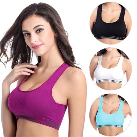Yoga Vest Seamless Fitness Sports Bra Tops Gym Underwear Bras 3 Colors M L Xlsports Bras