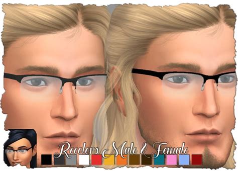 Sims 4 Cc Glasses Frameless Square Recolors Pixel Shrine Sims 4