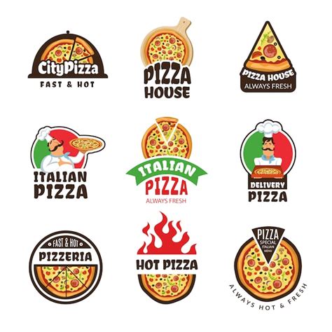 Logotipo Da Pizzaria Pizza Italiana Restaurante Restaurante Cozinheiro