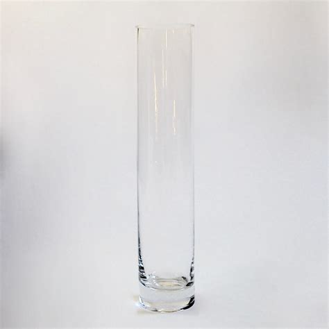 Clear Glass Cylinder Vase 30 X 6cm Best Events Dine Décor And Tent