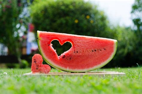 Wallpaper Watermelon Fruit Heart Hd Widescreen High Definition