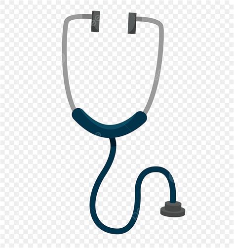 Medical Stethoscope Clipart Transparent Background Black Medical