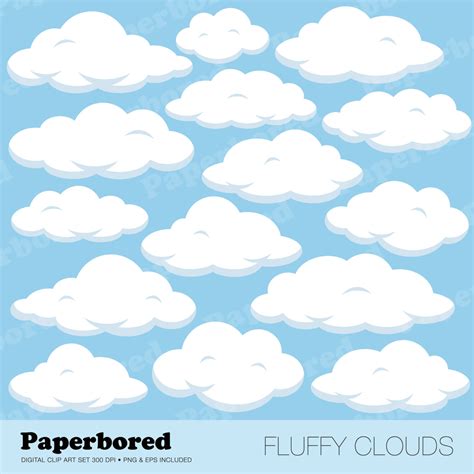 Fluffy Clouds Clipart Clipground