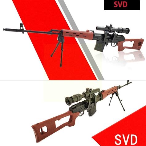 16 Awm Mk14 Dsr Psg 1 Svd Tac Sniper Rifle Weapon Assembly Toy Gun