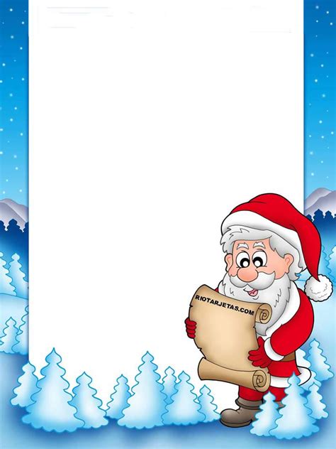 Cartas De Navidad De Santa Claus Para Imprimir Gratis