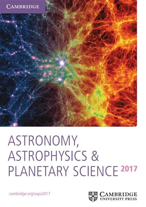 Astronomy Astrophysics And Planetary Science 2017 By Cambridge