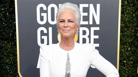 Jamie Lee Curtis Stuns With Icy White Hair And Matching Dress At 2019