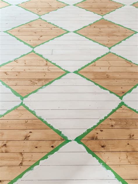 How To Paint A Harlequin Floor Pattern Midcounty Journal Harlequin