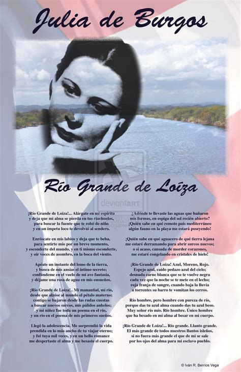 Julia De Burgos Rio Grande De Loiza Lugo Puerto Poster