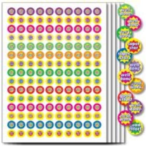 A5 Star Words 10mm Stickers Assorted Pack 750 55924