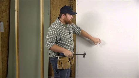 How To Install Drywall With Nails Wall Repair Youtube