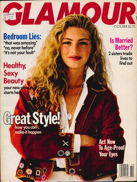 Glamour Us Oct 1989 Original Foreign Vintage Fashion Magazine Etsy Uk Glamour Glamour