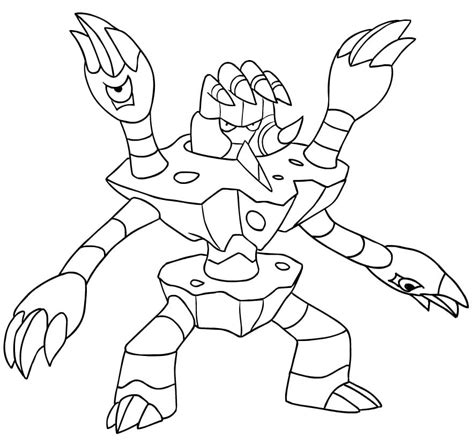 Barbaracle Gen 6 Pokemon Coloring Page Free Printable Coloring Pages