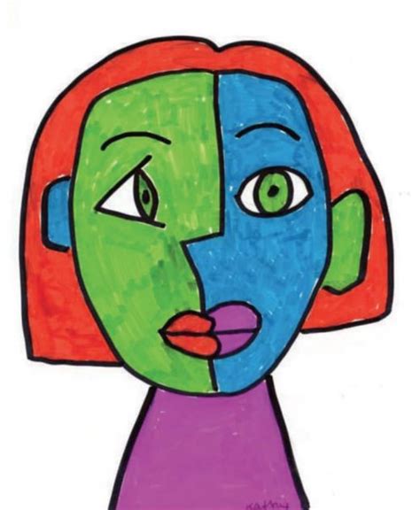 How To Draw A Cubism Portrait · Art Projects For Kids