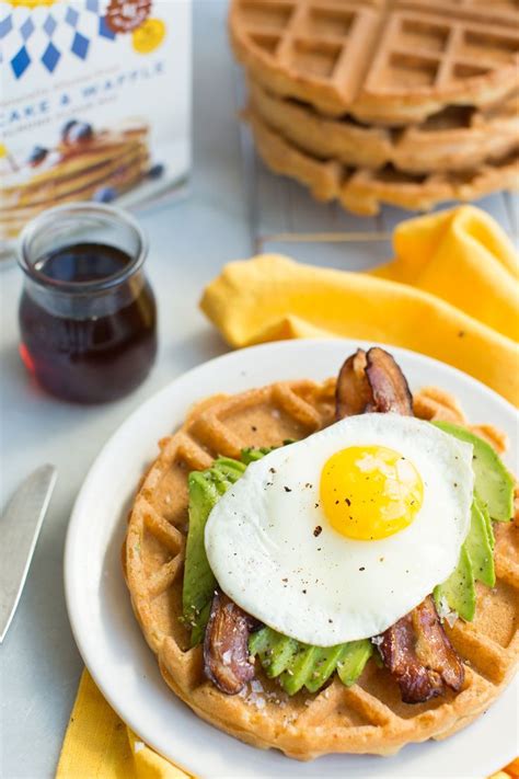 Simple Savory Breakfast Waffles According To Elle