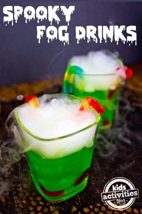 Spooky Drinks For Halloween With Fog You Can Make At Home Halloween