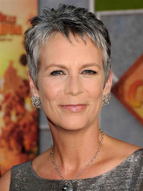 Jamie lee curtis hairstyle fade haircut explore ken johnson s board jamie lee curtis haircut on pinterest see more ideas about haircuts pixie hairstyles and grey hair. Pin on Pixie Haircuts