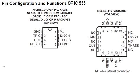Ic 555 Pin Configuration And Functions Theorycircuit Do It Yourself