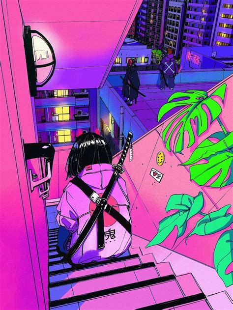 Vinne On Twitter Vaporwave Wallpaper Vaporwave Art Anime Scenery