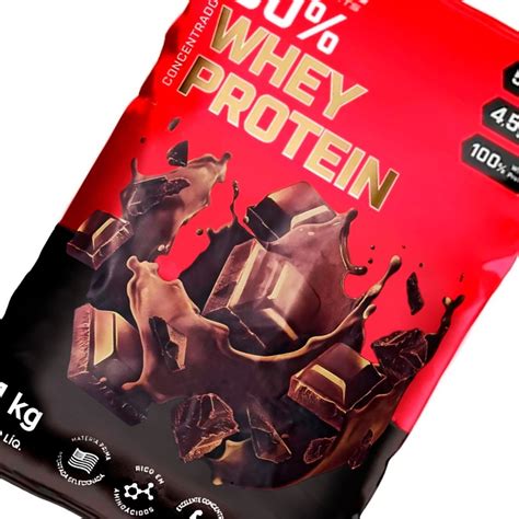 Whey Growth 80 Proteína Concentrada 1 Kg Sabor Chocolate Mercado Livre