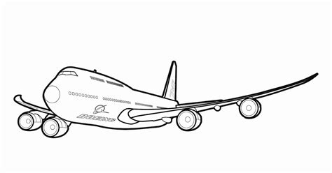 Coloring Boeing 787 Dreamliner Pages Airbus Airplanes Plane Aviones