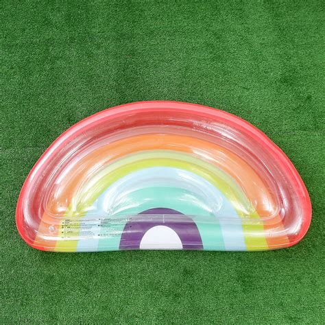 190cm 748inch Giant Inflatable Rainbow Cloud Pool Float 2018 Newest