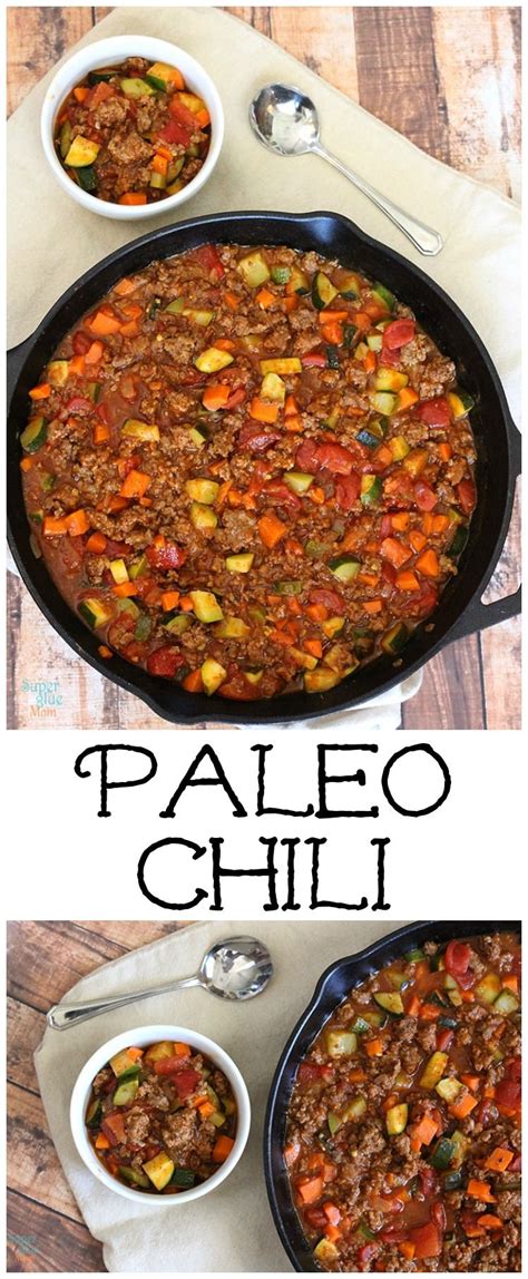 Paleo Chili Recipe All Meat Veggie Chili Recipe Paleo Diet