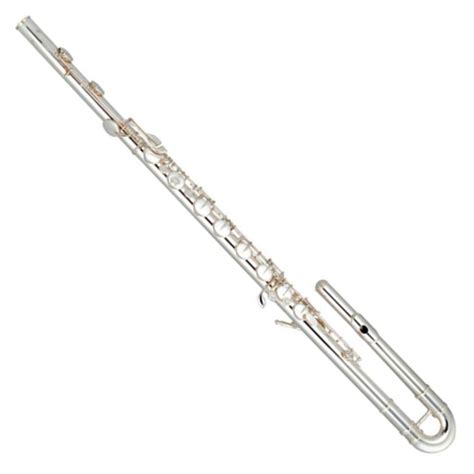 Flauta Transversal Baixo Em C DÓ Prateada Ascent Asbf900s Leimar