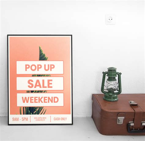 Pop Up Sale Creative Marketing Poster Idea Venngage Poster Examples