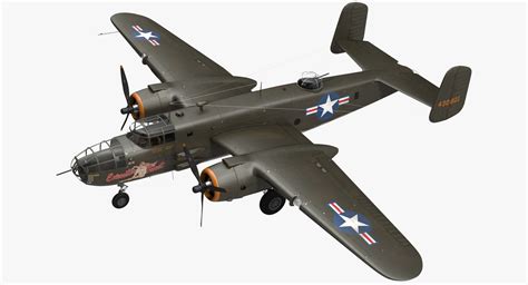 3d Mitchell Medium Bomber B 25 Model Turbosquid 1211510