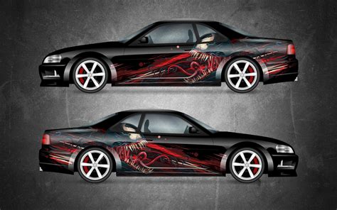 Venom Jaws Car Side Wrap Color Vinyl Sticker Custom Graphics Etsy