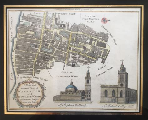 Deposit checks in a flash with your smart phone. A Georgian Engraving Print Of A London Map 1772. | 691572 | Sellingantiques.co.uk