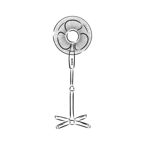 Premium Vector Electrical Fan Is Working Vector Cartoon Illustration