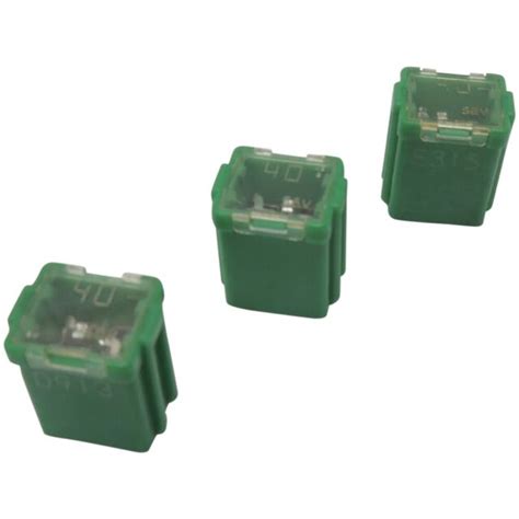 40a Female Cartridge Fuse 3 Pack Kit Green 40 Amp Low Profile 58v Ebay