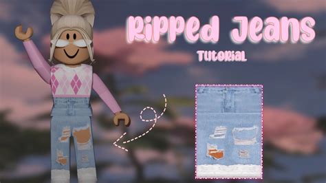 How To Make Ripped Jeans Roblox Clothing Youtube