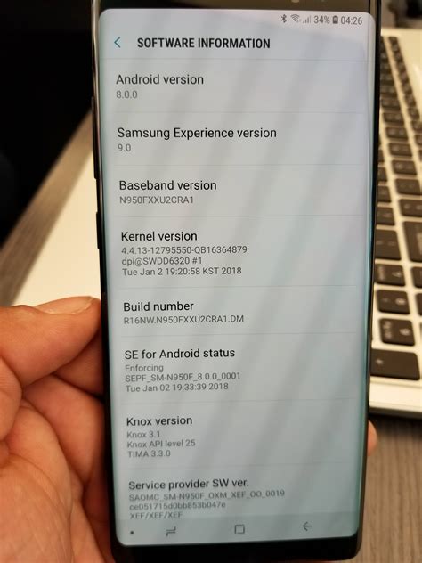 Galaxy Note 8 Oreo Update Randomly Released Sammobile