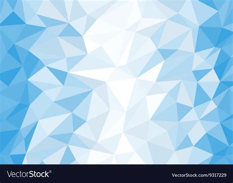 Abstract Blue And White Polygon Background Vector Image