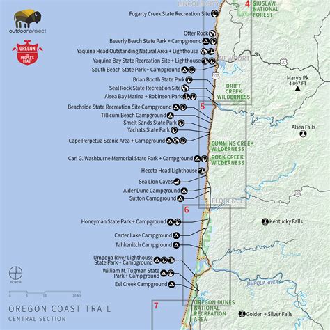 Oregon Coast Map 101 Time Zones Map World