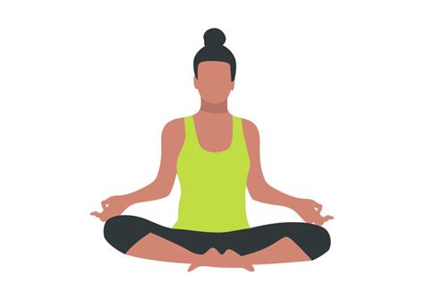 Woman Doing Yoga Free Vector Superawesomevectors