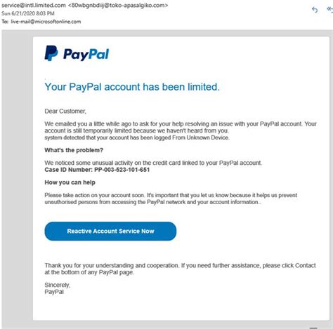 Scam Alert Don T Fall For The Dangerous Fake Paypal Email Phishing Scams That Are Making The