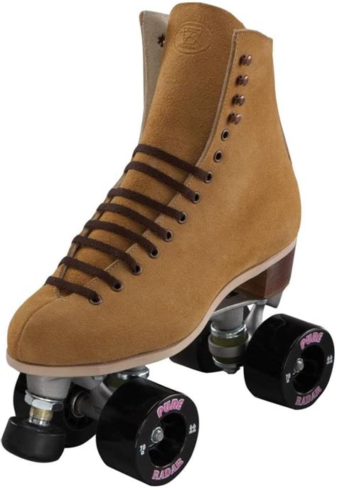 Riedell Diva Tan Suede Outdoor Skates Riedell Quad Roller Skates