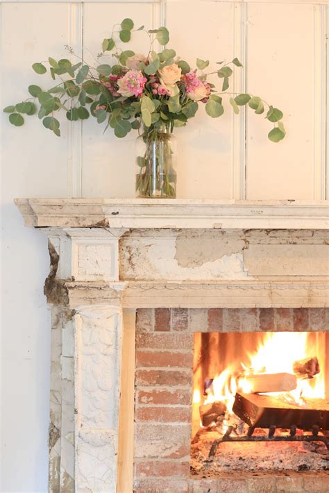 Antique Fireplace Before And After French Country Cottage