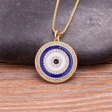 Turkish Evil Eye Necklace Jewelry Cz Turkish Evil Eye Necklace High