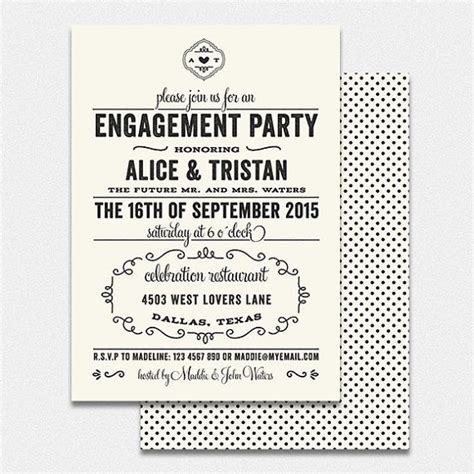 Engagement Party Invitation Printable Rehearsal Dinner Invitations