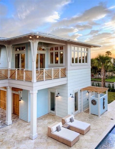 38 Popular Beach House Exterior Color Ideas Пляжные домики