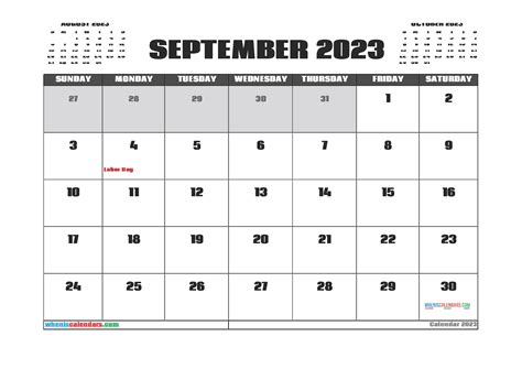 Get Ready For September 2023 With This Detailed Calendar Creyentes