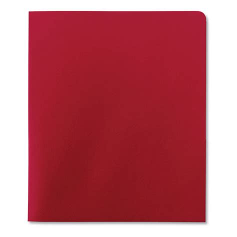 Smead Two Pocket Folder Textured Paper Red 25box Smd87859