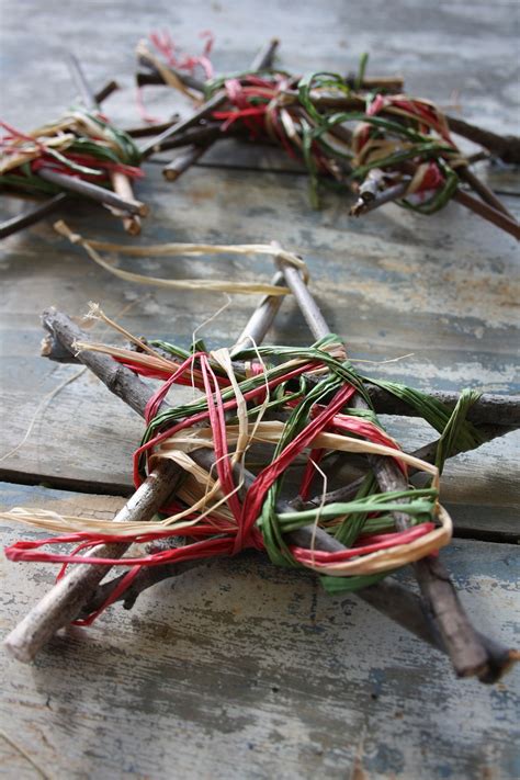 Twig Star Ornaments For Kids To Make Homemade Christmas Decorations