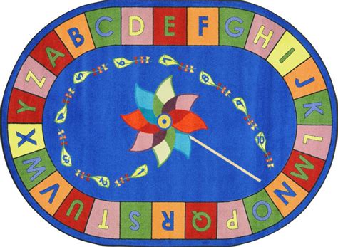 Joy Carpets Alphabet Pinwheel© Primary Classroom Circle
