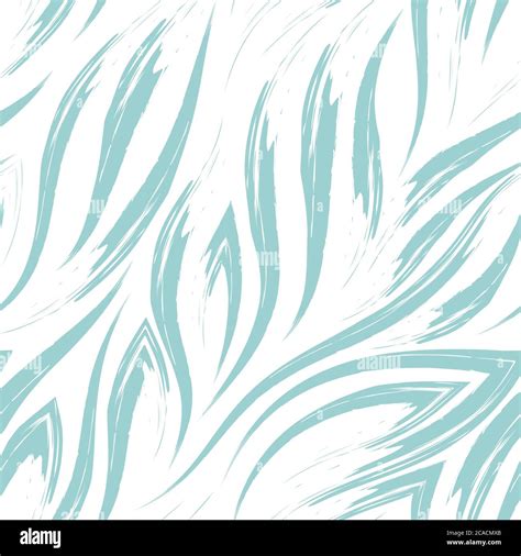 Vector Seamless Pattern Of Turquoise Lines And Corners On A White